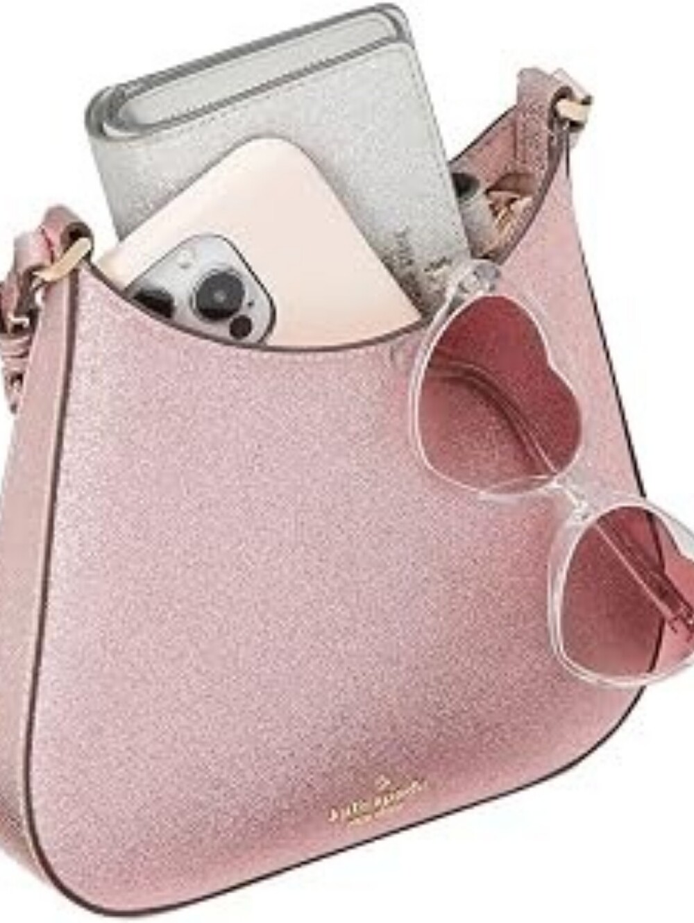 NWT Kate Spade Glimmer Glitter KE461 Pink Metallic Shoulder Bag - Picture 3 of 10